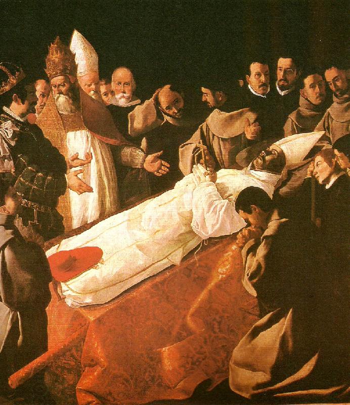 Francisco de Zurbaran death of st. buenaventura oil painting picture